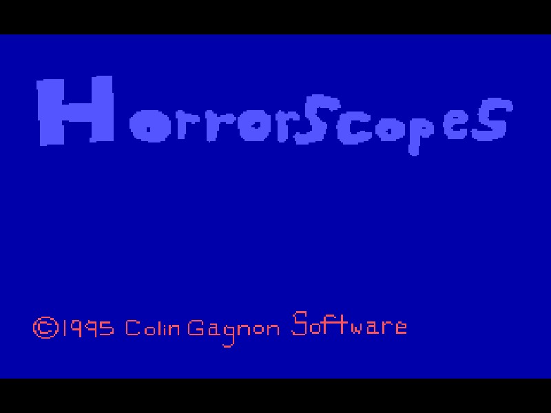 Play Horrorscopes Unblocked At School DOS Game