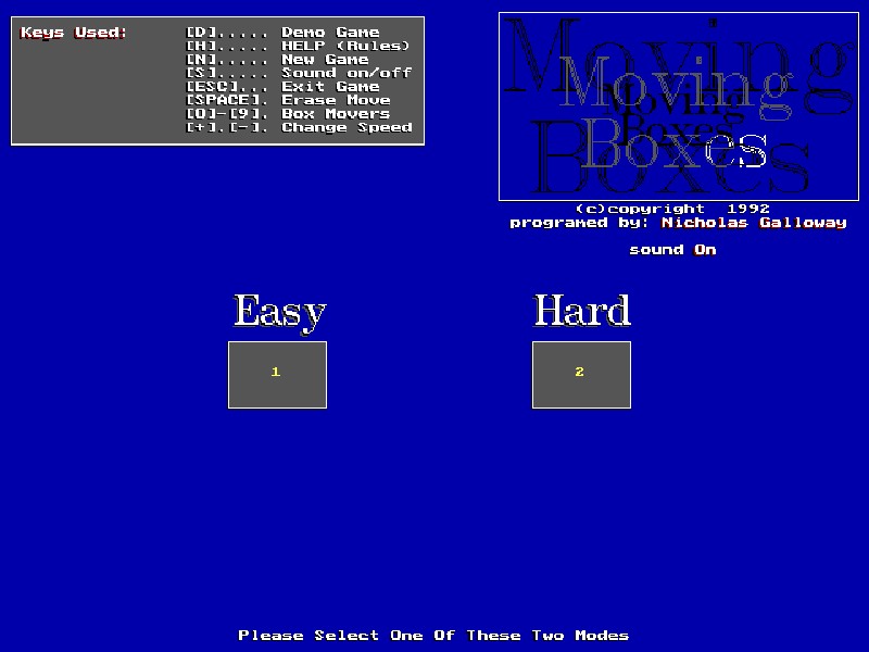 Play Moving Boxes Unblocked At School - DOS Game