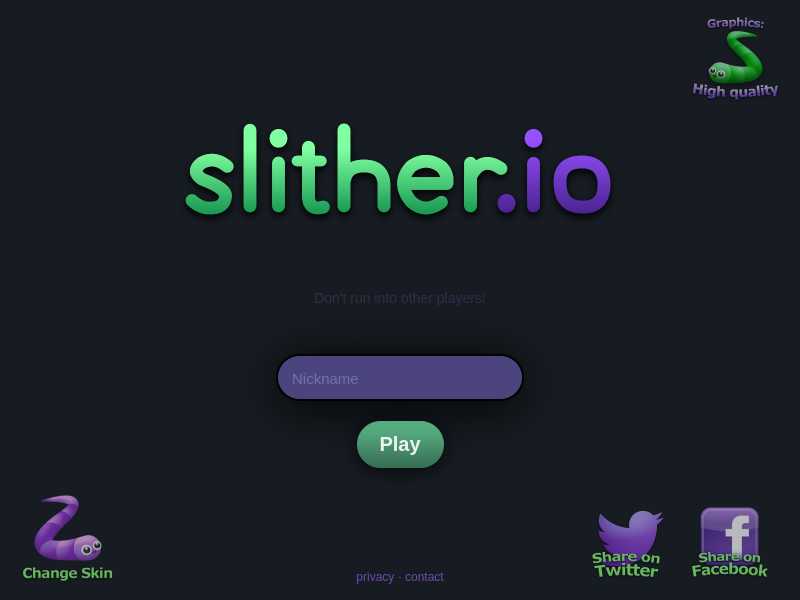 Play slither.io Unblocked At School HTML5 Game